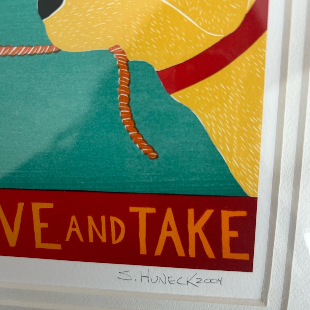 Stephen Huneck signed art - Picture 2 of 6